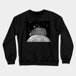 Cat on the moon Crewneck Sweatshirt